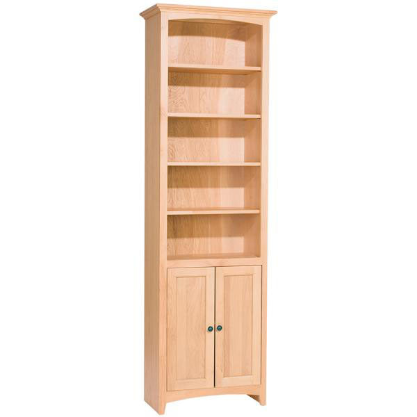 Whittier Wood Furniture McKenzie Bookcase 84" High with doors