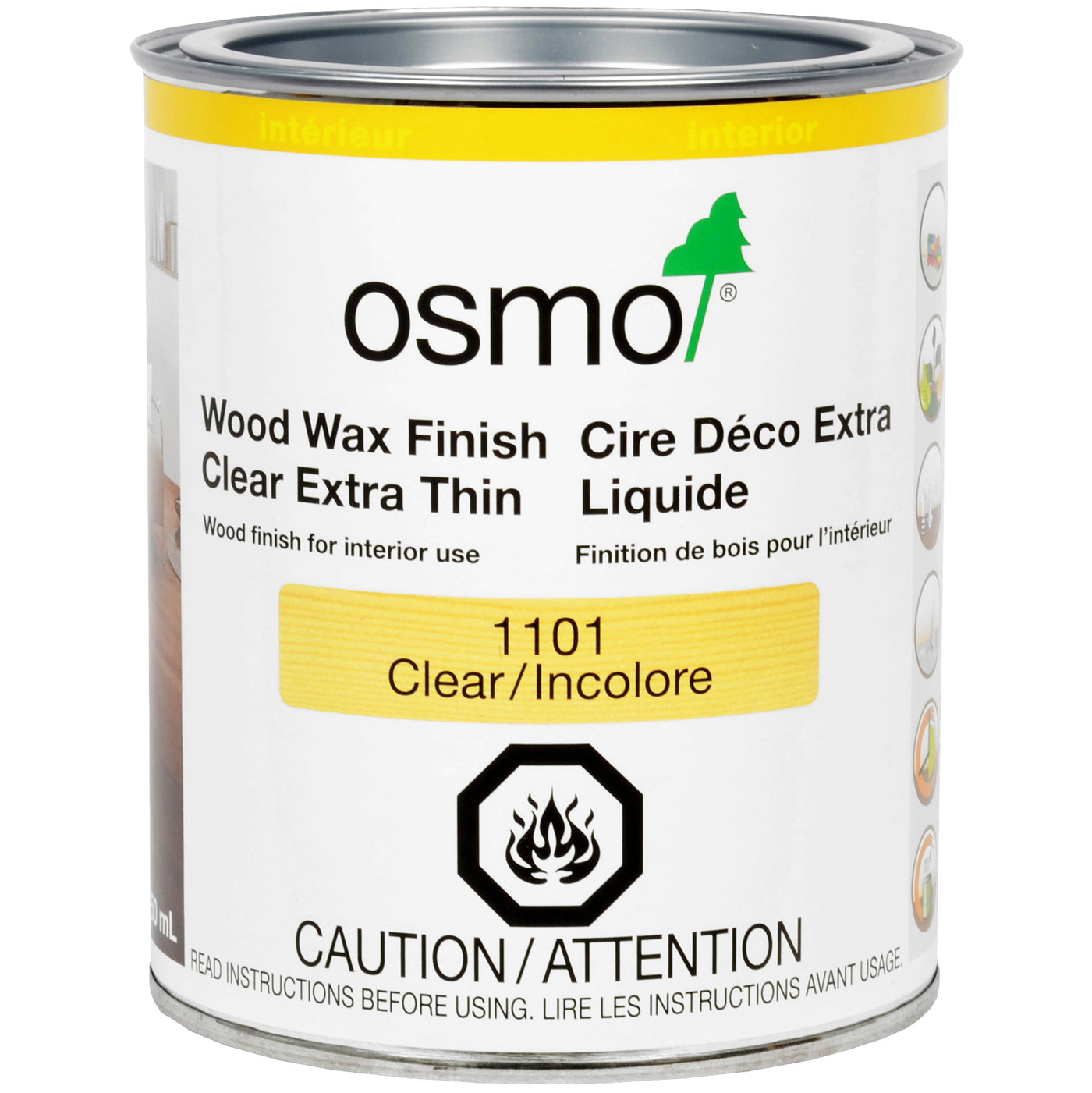 Osmo Wood Wax Finish - 1101 Clear