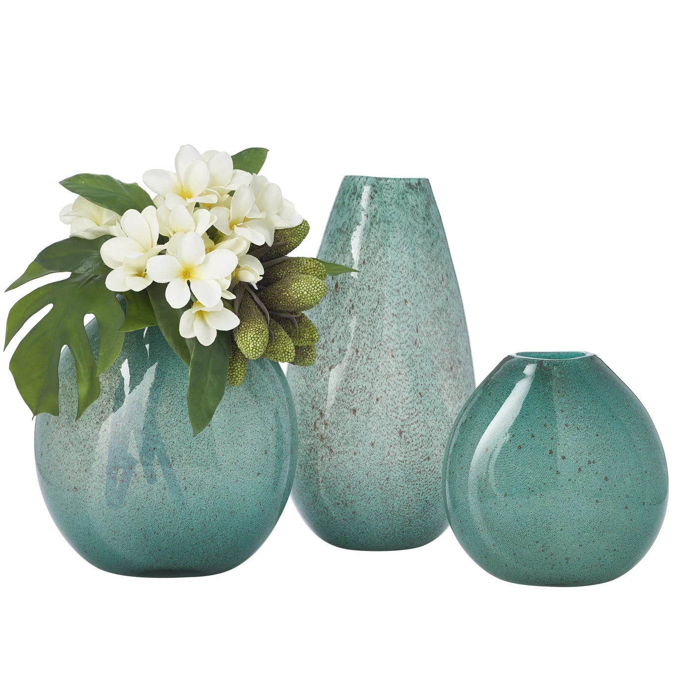 Cora Metallic Bubble Glass Vase