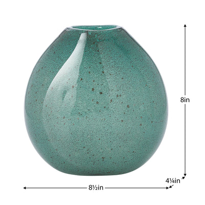 Cora Metallic Bubble Glass Vase