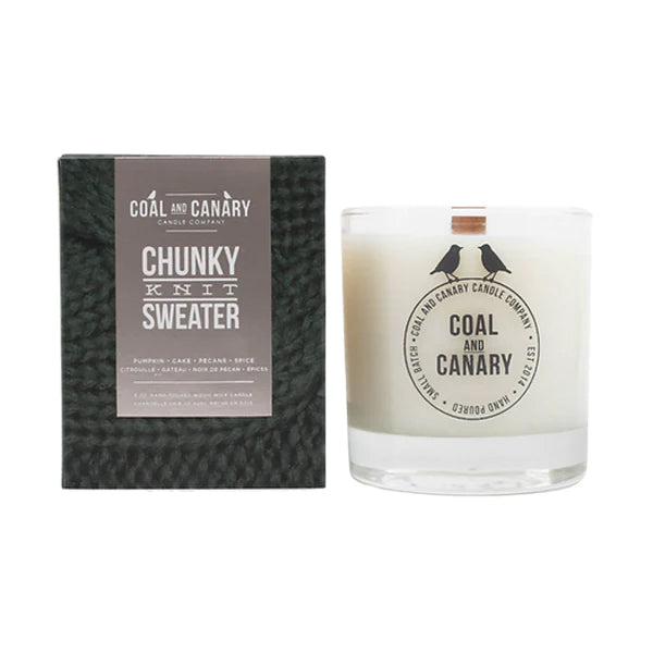 Coal And Canary Chunky Knit Sweater Candle