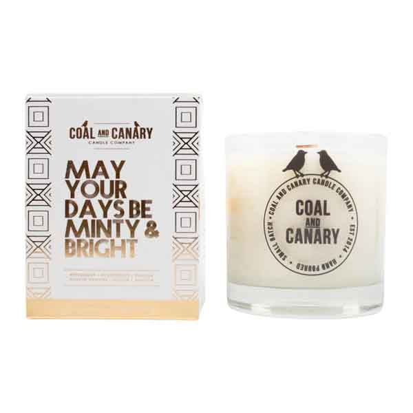 Coal And Canary's May Your Days Be Minty & Bright 8oz candle