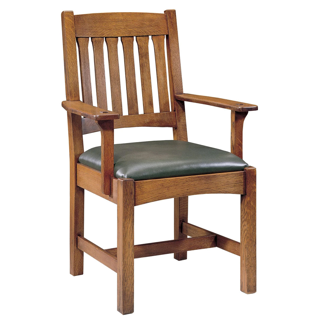 Stickley Cottage Slat Back Arm Chair