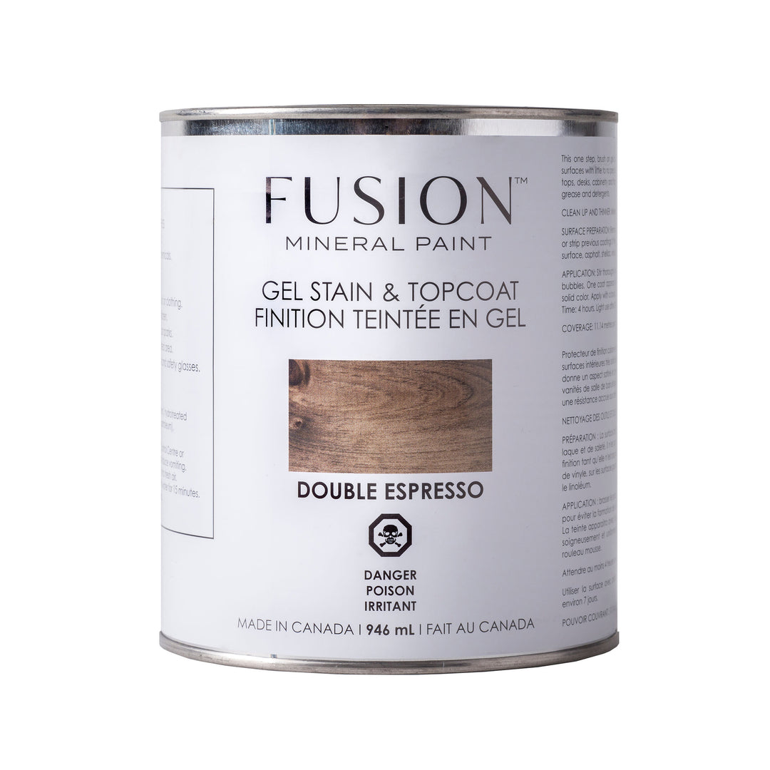 Fusion Gel Stain & Top Coat - Double Espresso