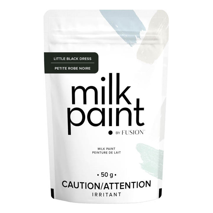 50g black milk paint container from Fusion Milk Paint