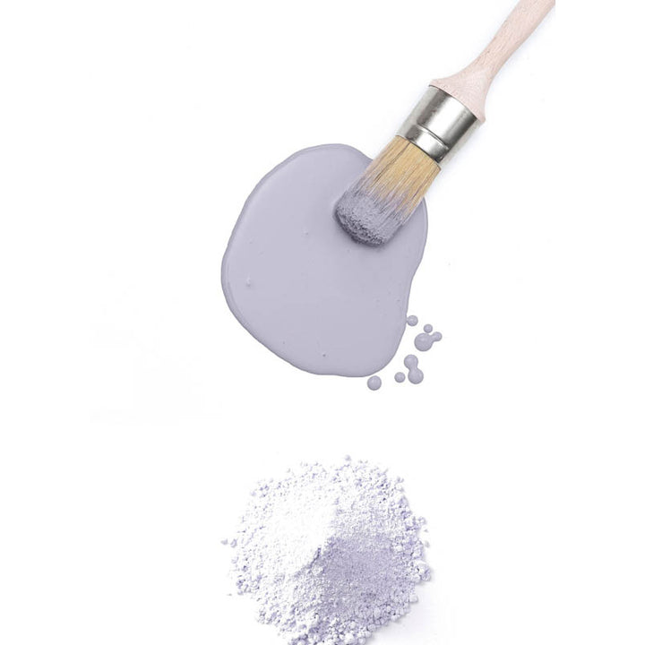 Pastel purple paint and brush from Fusion Milk Paint