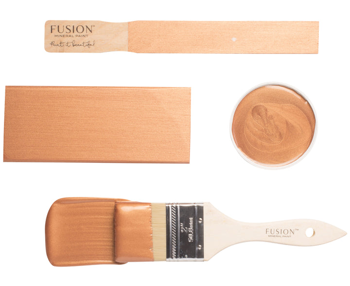 Copper brush flat lay from Fusion Mineral Paint