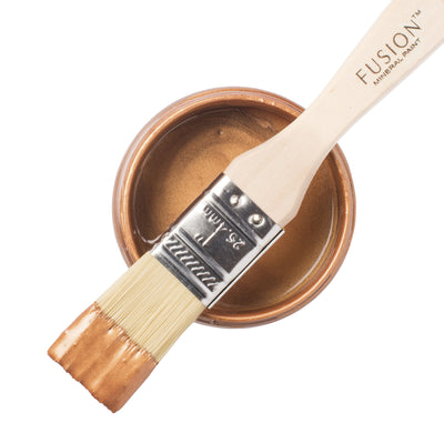 Copper paint can and brush from Fusion Mineral Paint