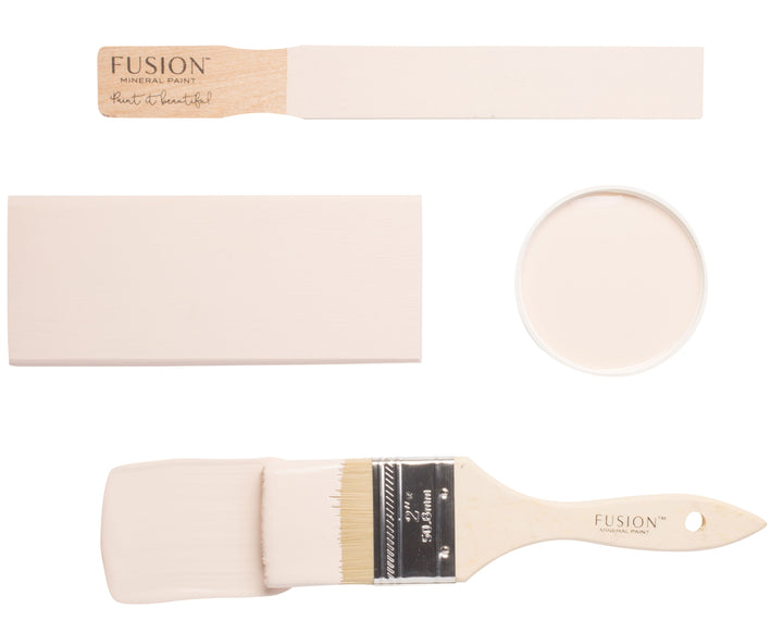 Light pink brush flat lay from Fusion Mineral Paint
