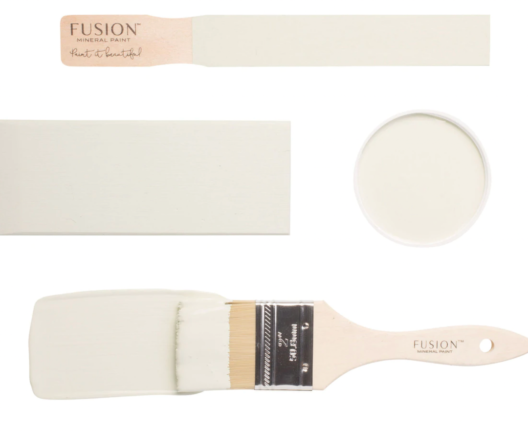 Mint green brush flat lay from Fusion Mineral Paint