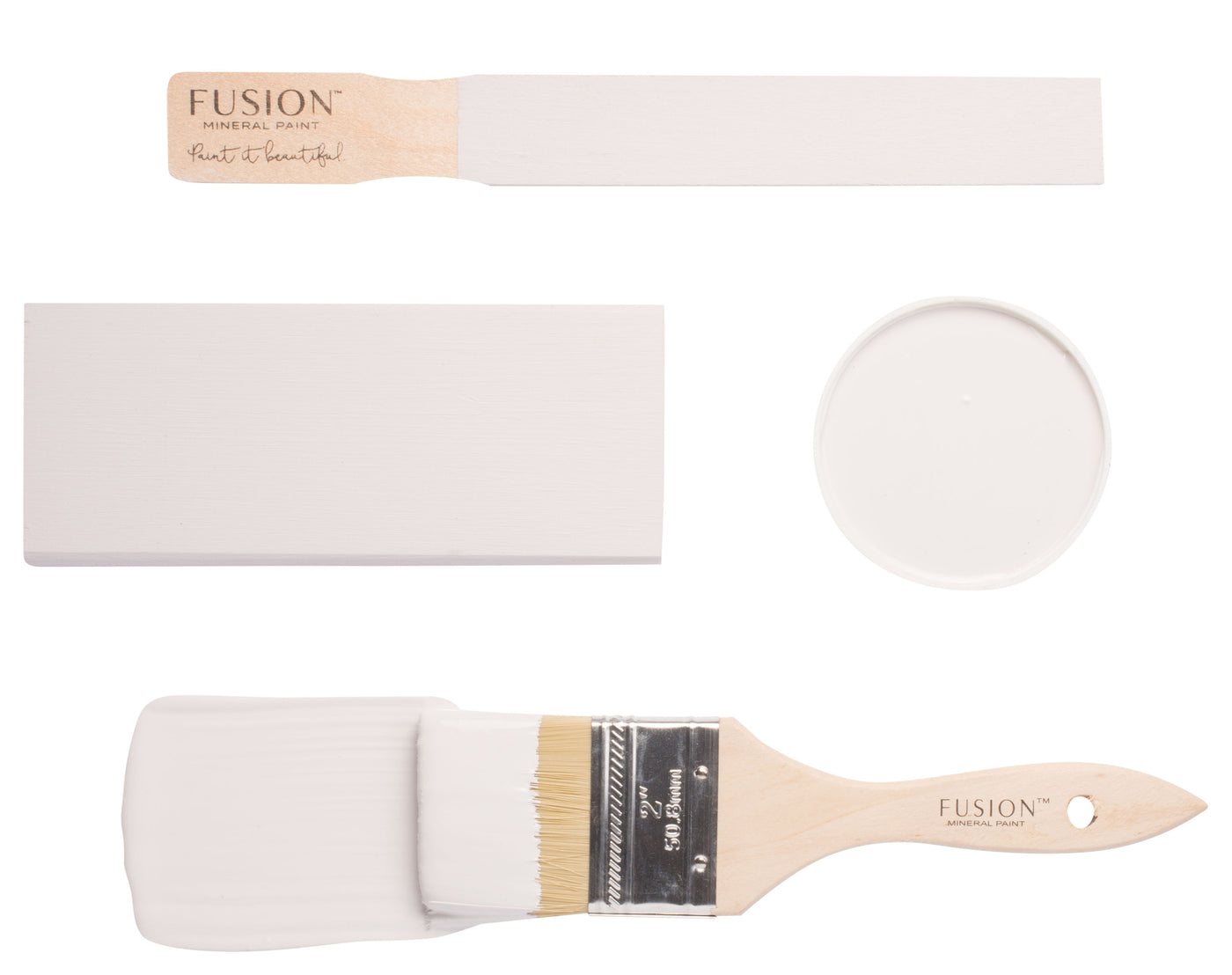 Light lavender brush flat lay from Fusion Mineral Paint