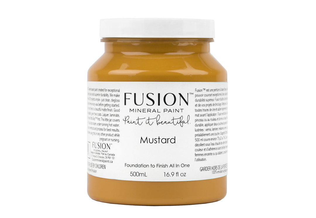 Warm yellow 500ml pint from Fusion Mineral Paint