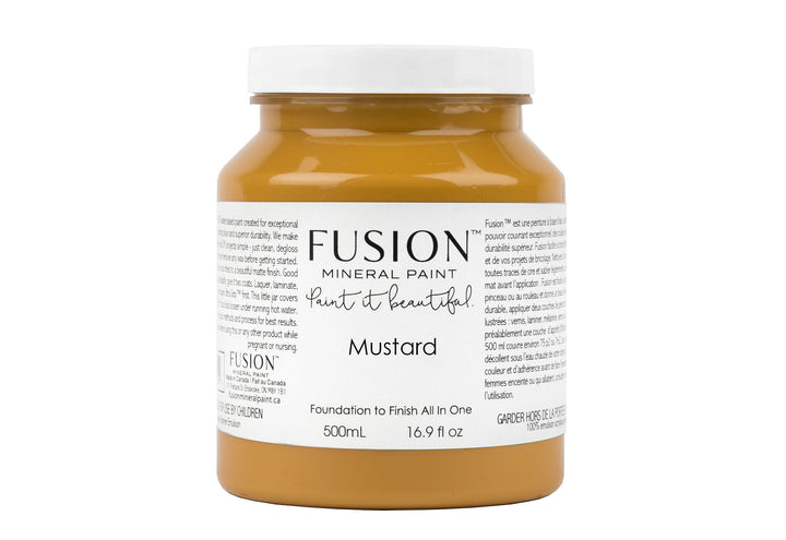 Warm yellow 500ml pint from Fusion Mineral Paint