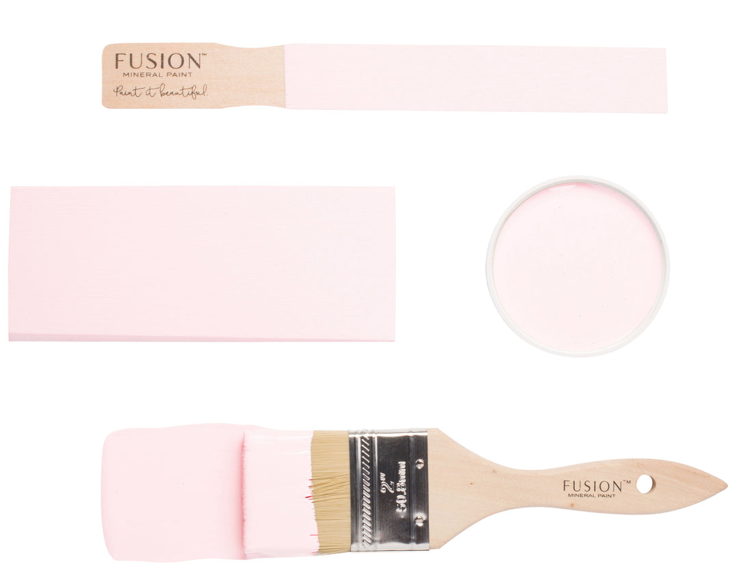 Blush pink brush flat lay from Fusion Mineral Paint