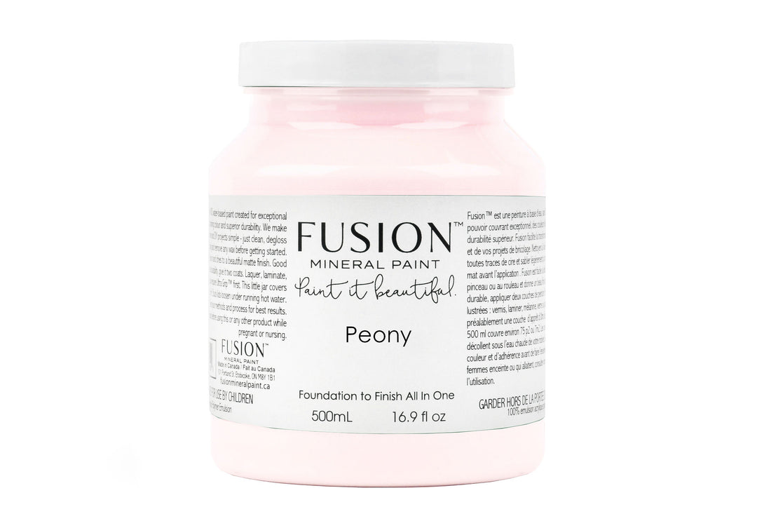 Blush pink 500ml pint from Fusion Mineral Paint