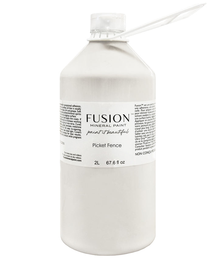 Purest white 2L container from Fusion Mineral Paint