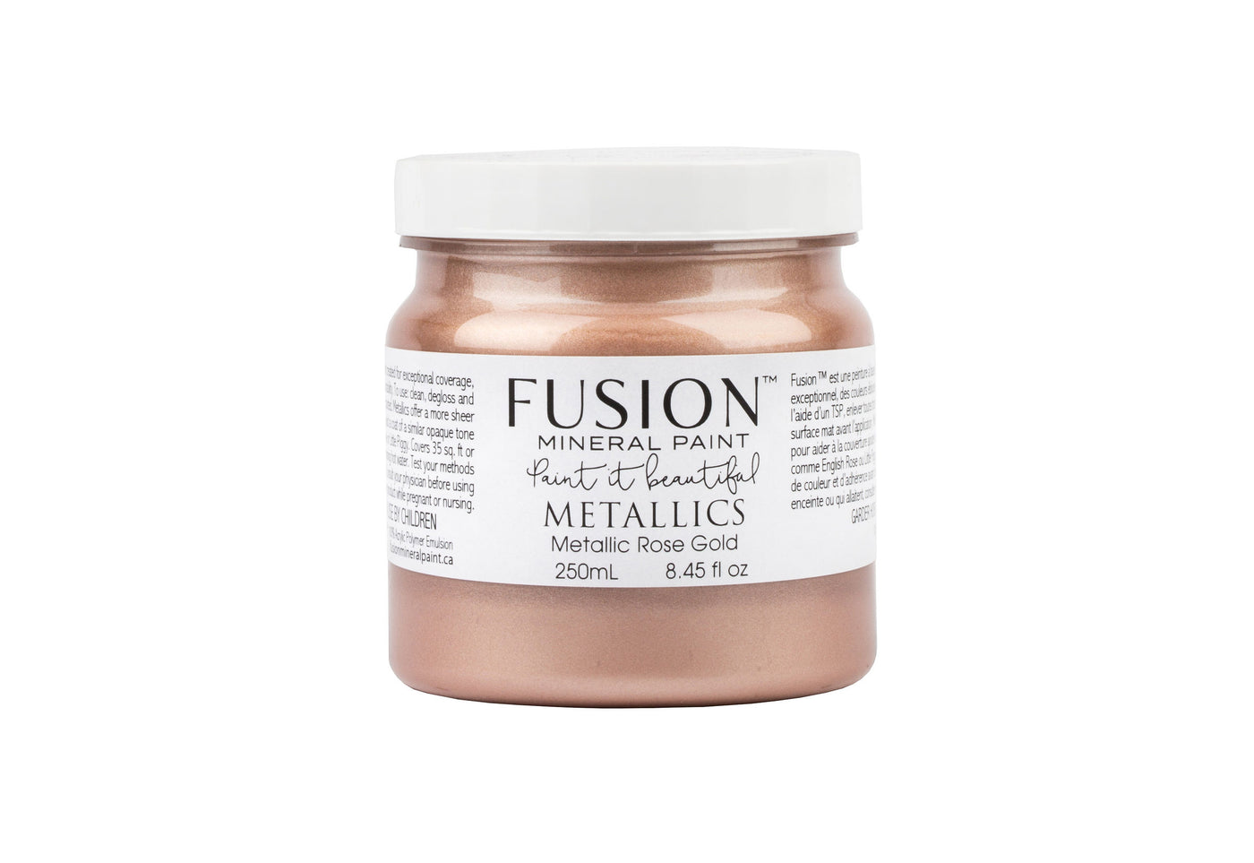Iridescent pink 500ml pint from Fusion Mineral Paint