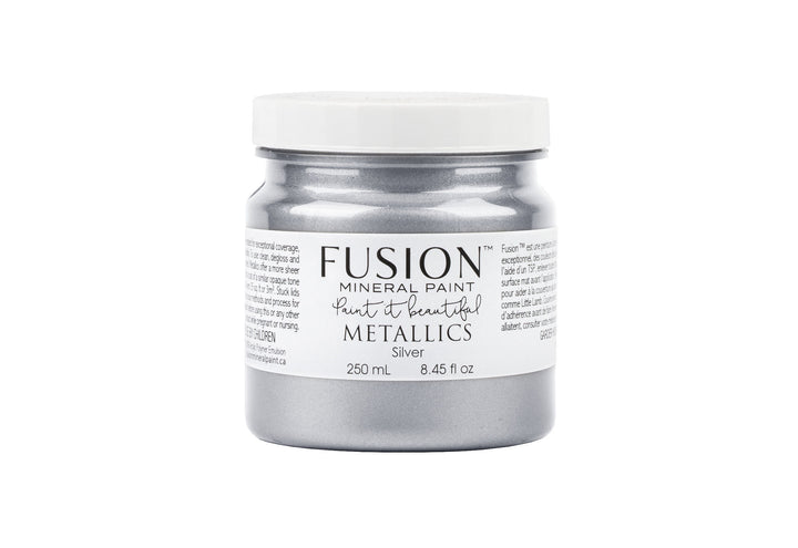 Silver 500ml pint from Fusion Mineral Paint