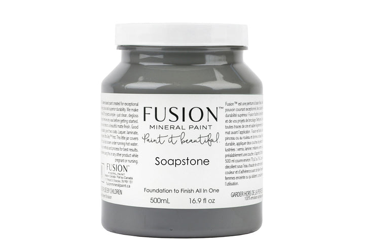 Deep grey 500ml pint from Fusion Mineral Paint