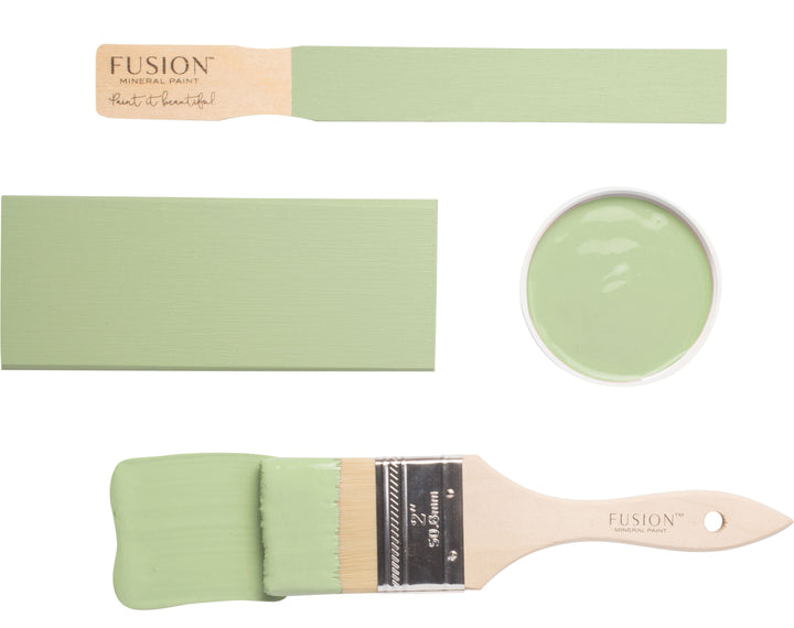 Light green brush flat lay from Fusion Mineral Paint