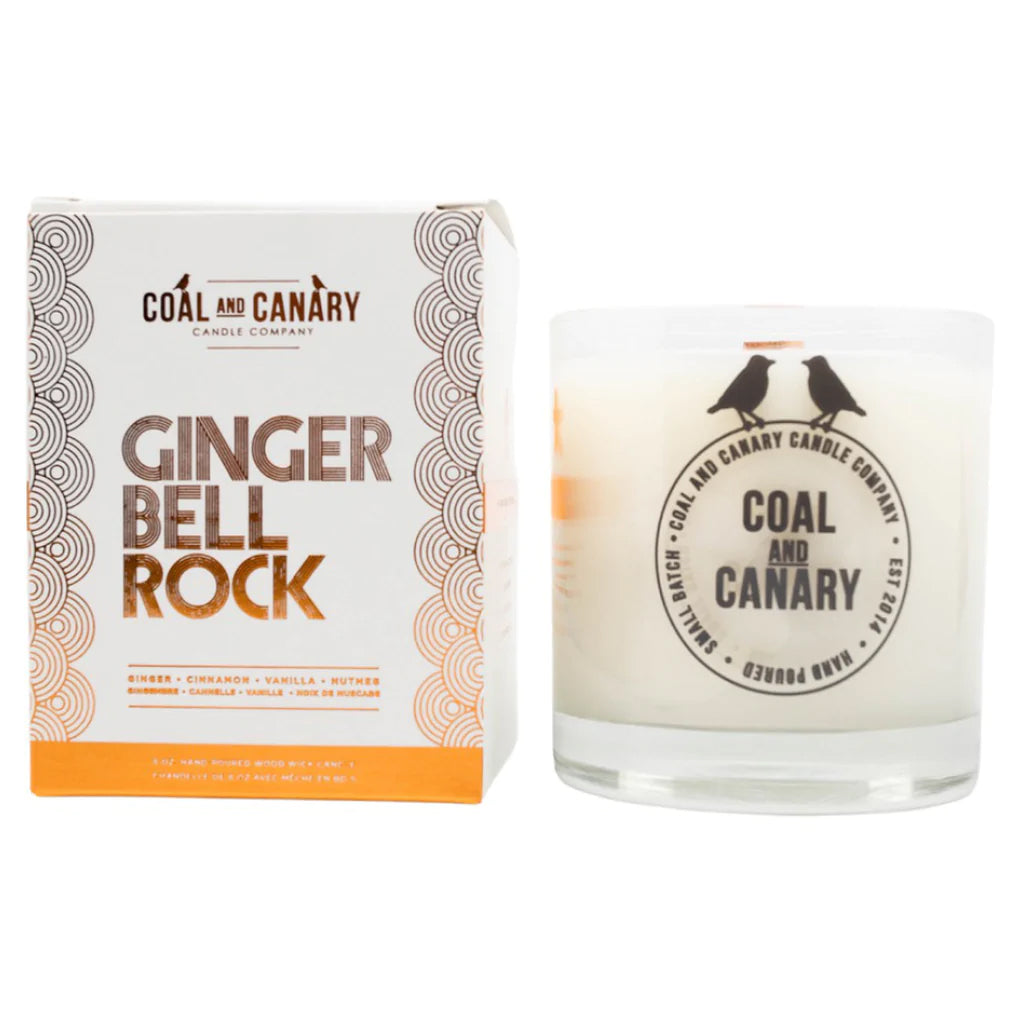 Coal And Canary Ginger Bell Rock Candle