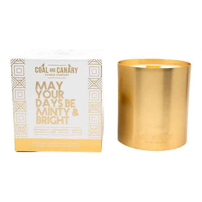 Coal And Canary May Your Days Be Minty & Bright candle