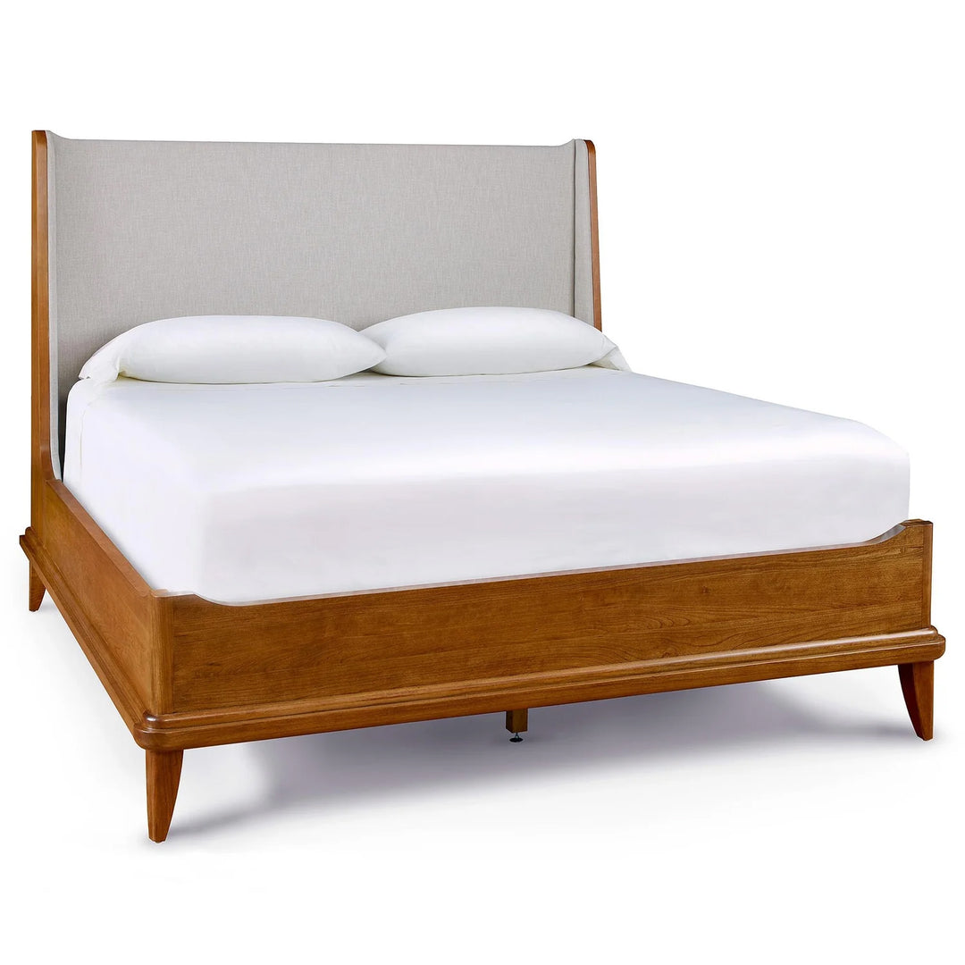 Stickley Martine Bed with Upholstered Headboard