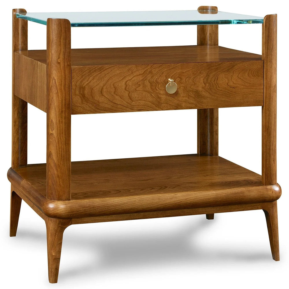 Stickley Martine Glass Top Nightstand