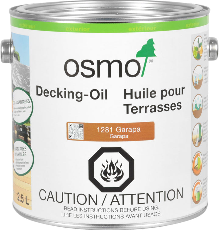 Osmo Decking Oil - 1281 Garapa