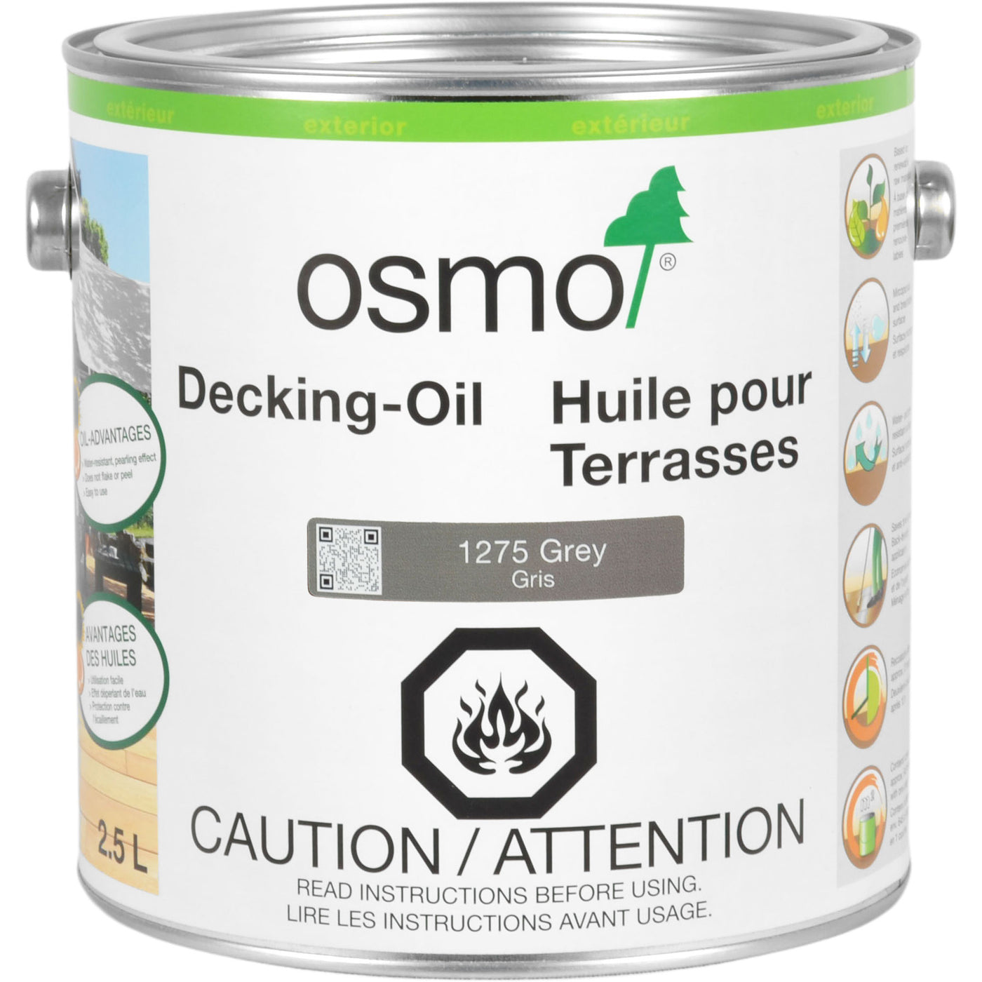 OSMO Decking Oil - 1275 Grey