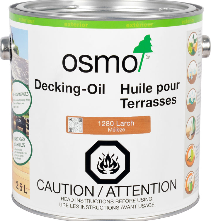 Osmo Decking Oil - 1280 Larch