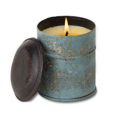 Spice Tin Blue Candle