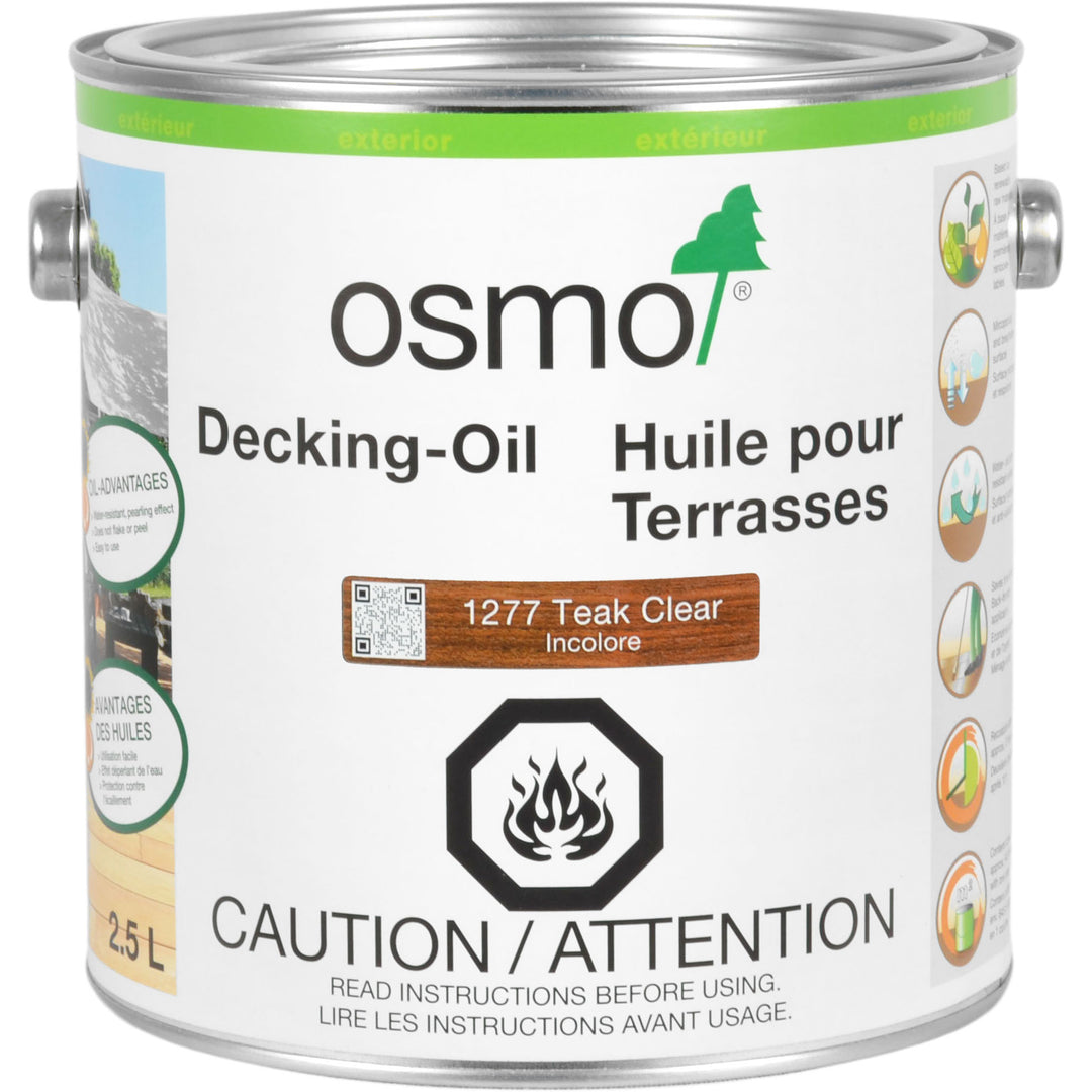 OSMO Decking Oil - 1277 Teak Clear